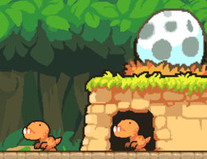 Dino Rush: Corrida de Dinossauros em COQUINHOS